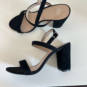 BP Black Block Heel Lula Sandals
